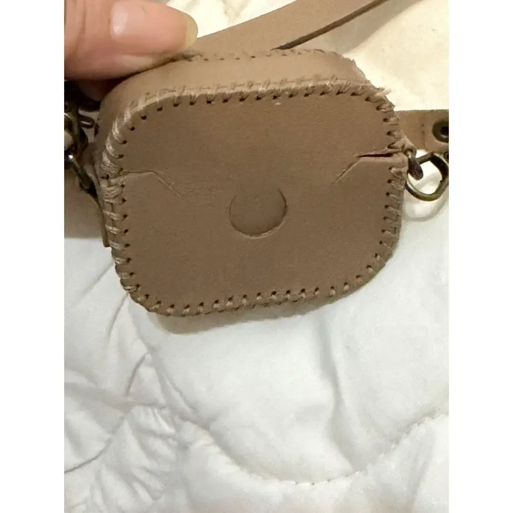 Leather Protective Case w. Adjustable Cross Body Strap for AirPods Pro